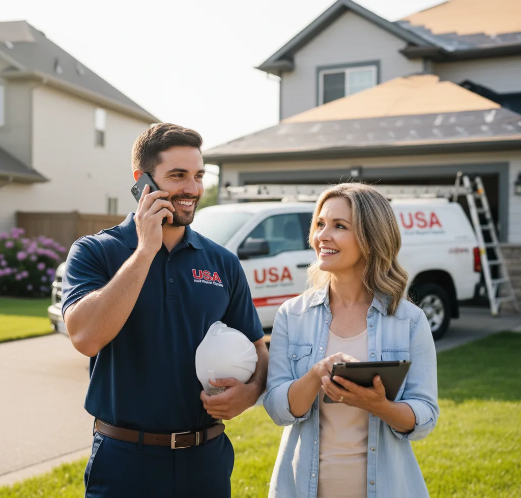 USA Roof Repair Experts customer support in Pierpont